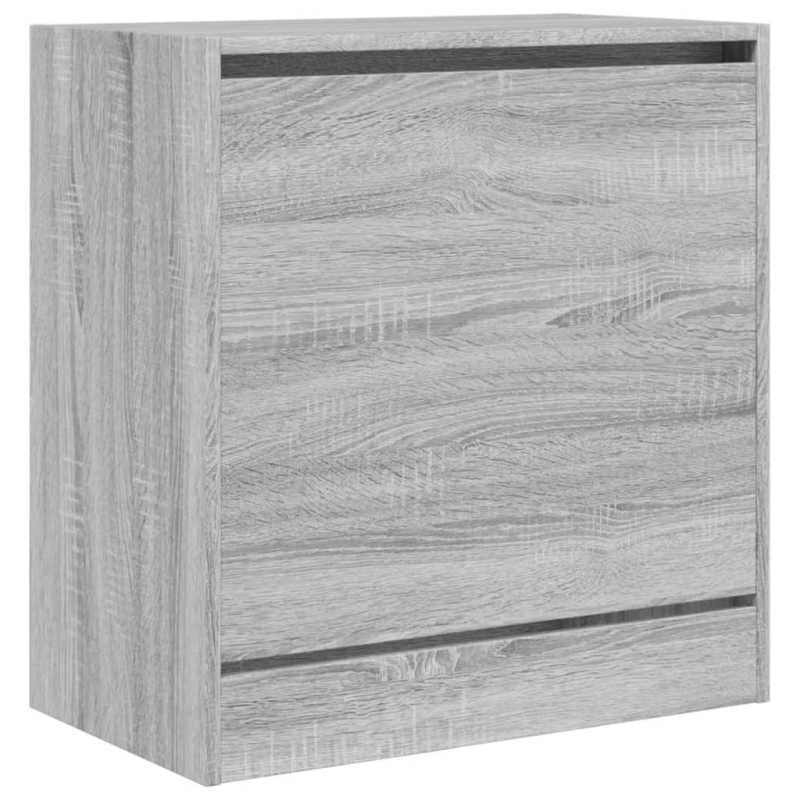 Schuhschrank Grau Sonoma 60x34x63,5 cm Holzwerkstoff