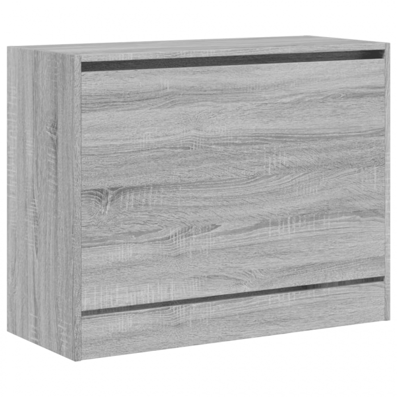 Schuhschrank Grau Sonoma 80x34x63 cm Holzwerkstoff