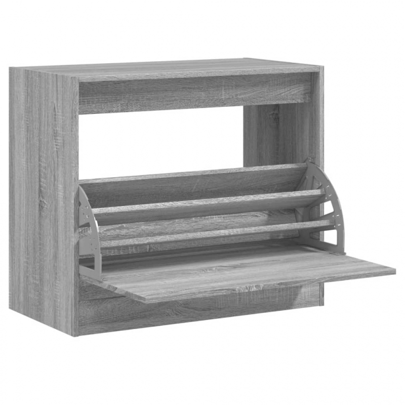 Schuhschrank Grau Sonoma 80x42x69 cm Holzwerkstoff