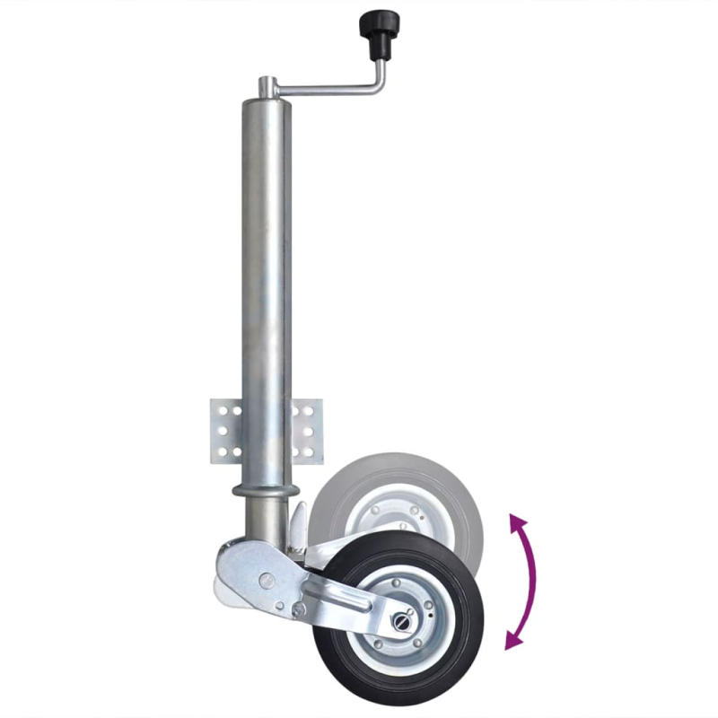 Stützrad 60 mm mit 2 Stützrohren und 2 Klemmen