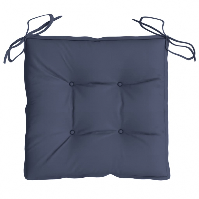 Stuhlkissen 4 Stk. Marineblau 50x50x7 cm Oxford-Gewebe