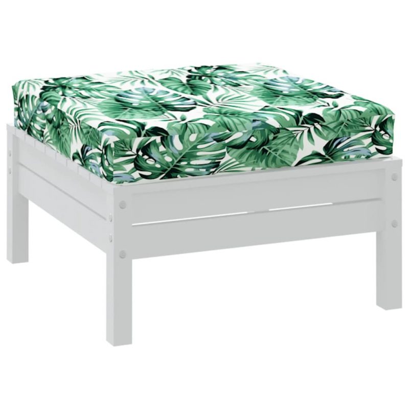 Palettenkissen Blattmuster 60x60x9,5 cm Oxford-Gewebe