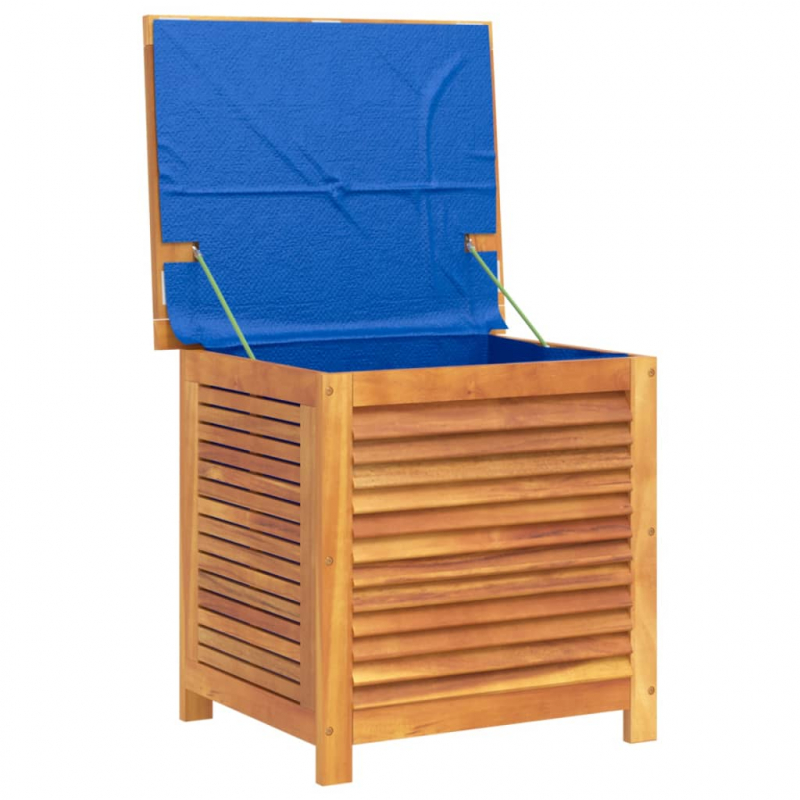 Gartenbox mit Lüftungsschlitzen 60x50x56 cm Massivholz Akazie