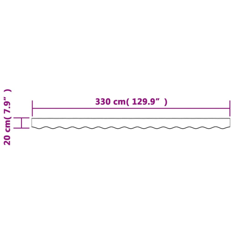 Markisenvolant Braun 3,5 m