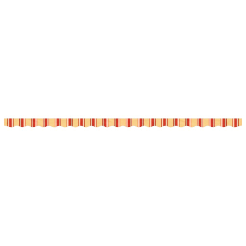 Markisenvolant Gelb und Orange Gestreift 5 m