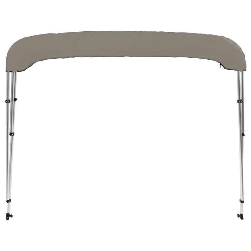 3-Bow Bimini-Top Grau 183x160x137 cm