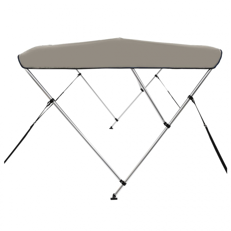 3-Bow Bimini-Top Grau 183x180x137 cm