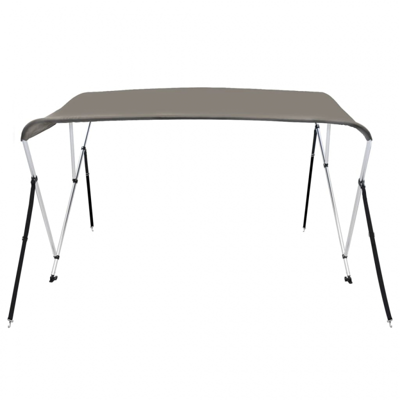 3-Bow Bimini-Top Grau 183x196x137 cm