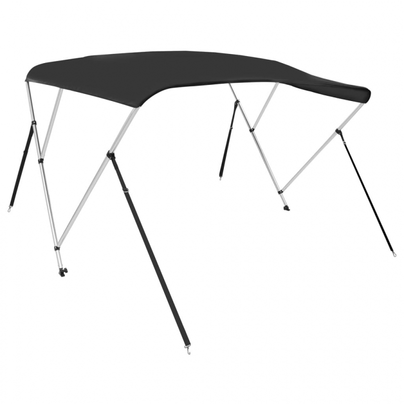 3-Bow Bimini-Top Schwarz 183x140x137 cm