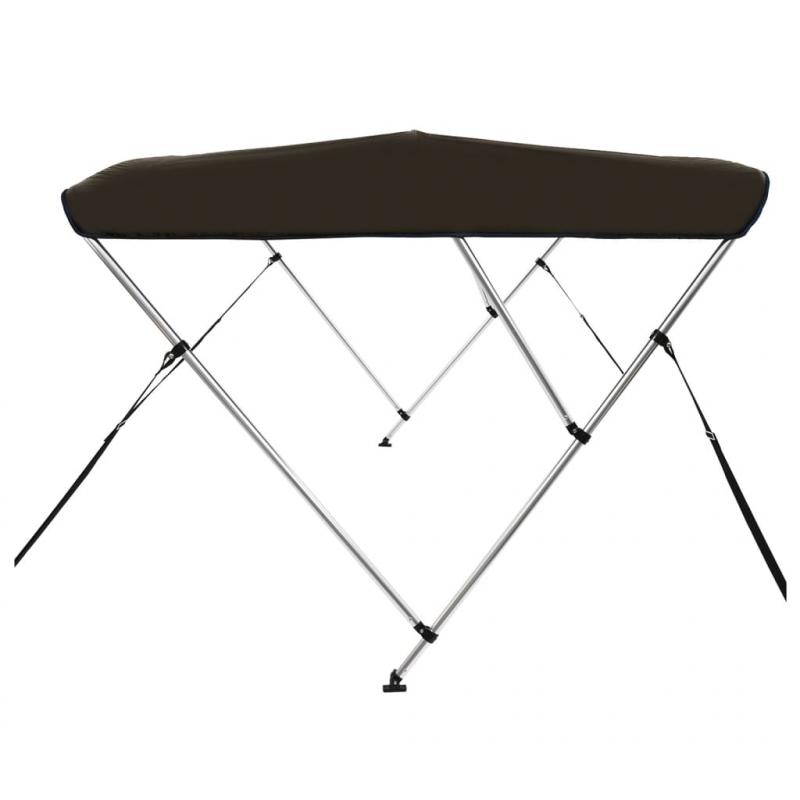 3-Bow Bimini-Top Schwarz 183x140x137 cm