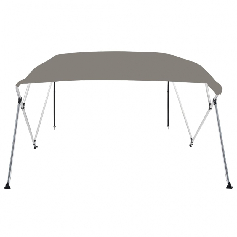 4-Bow Bimini-Top Grau 243x180x137 cm