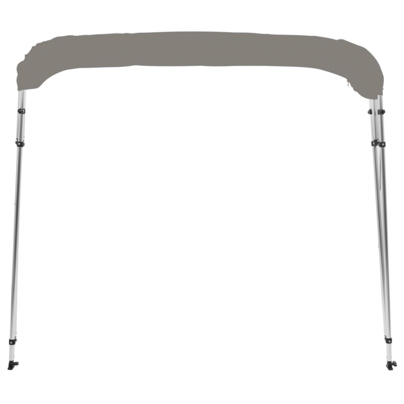 4-Bow Bimini-Top Grau 236x199x135 cm