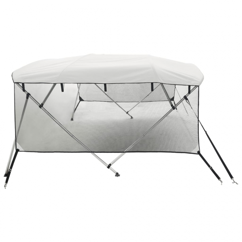 3-Bow Bimini-Top mit Mesh-Seitenteilen 183x(185-198)x137 cm