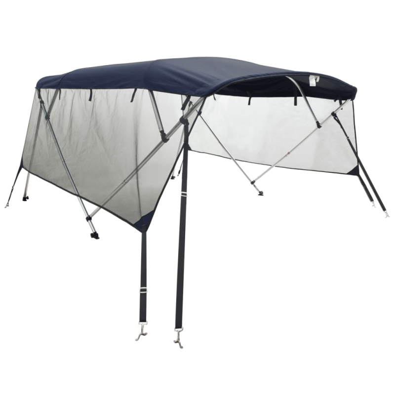 3-Bow Bimini-Top mit Mesh-Seitenteilen 183x(137-152)x137 cm