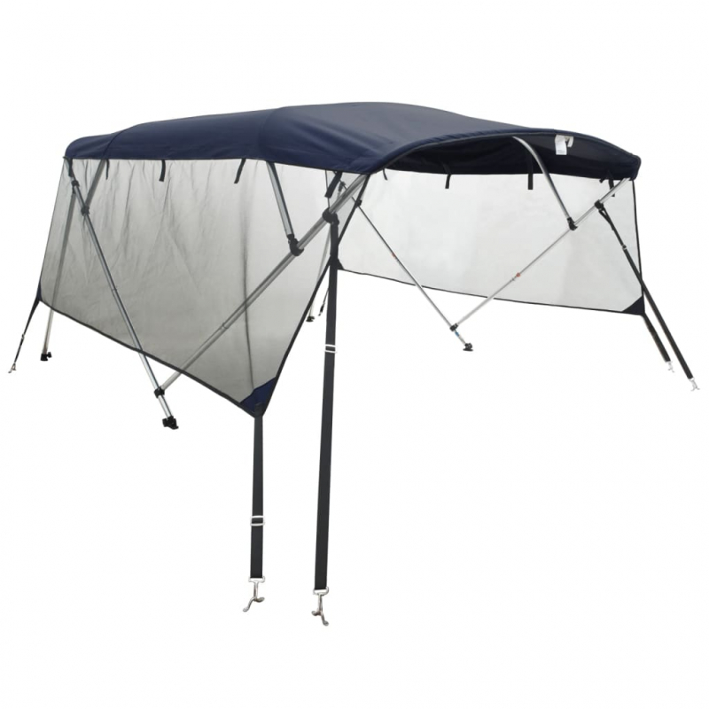 3-Bow Bimini-Top mit Mesh-Seitenteilen 183x(170-182)x137 cm