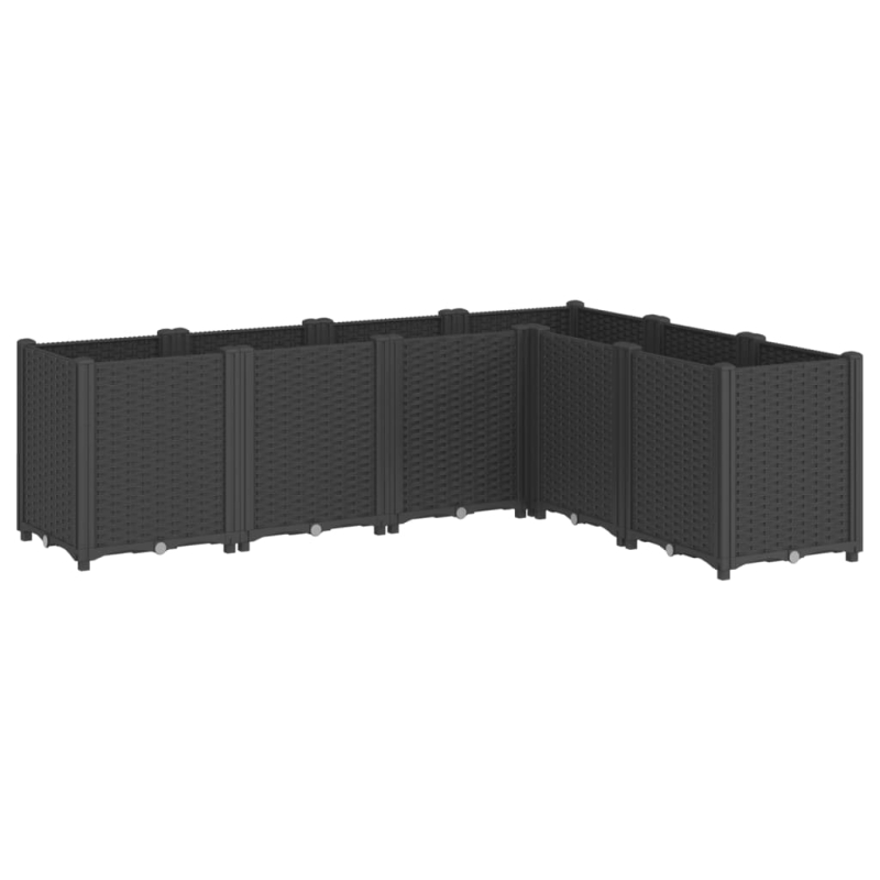 Pflanzkübel Schwarz 160x120x53 cm PP
