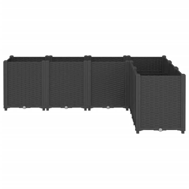 Pflanzkübel Schwarz 160x120x53 cm PP