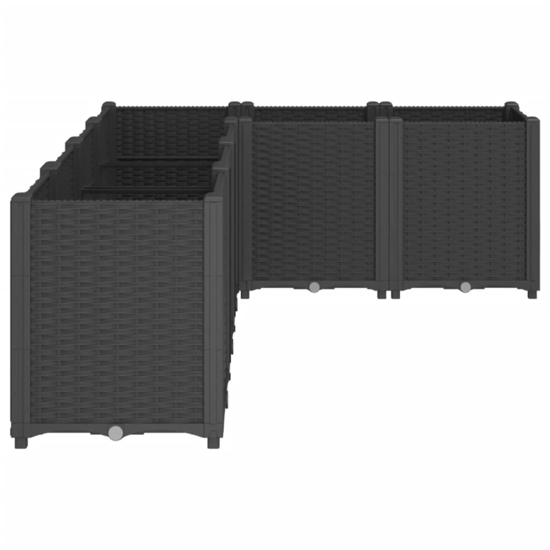 Pflanzkübel Schwarz 160x120x53 cm PP