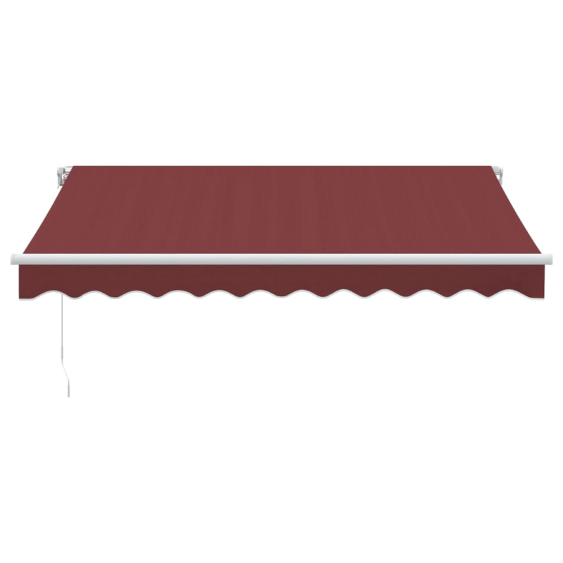Markise Manuell mit LED Weinrot 300x250 cm