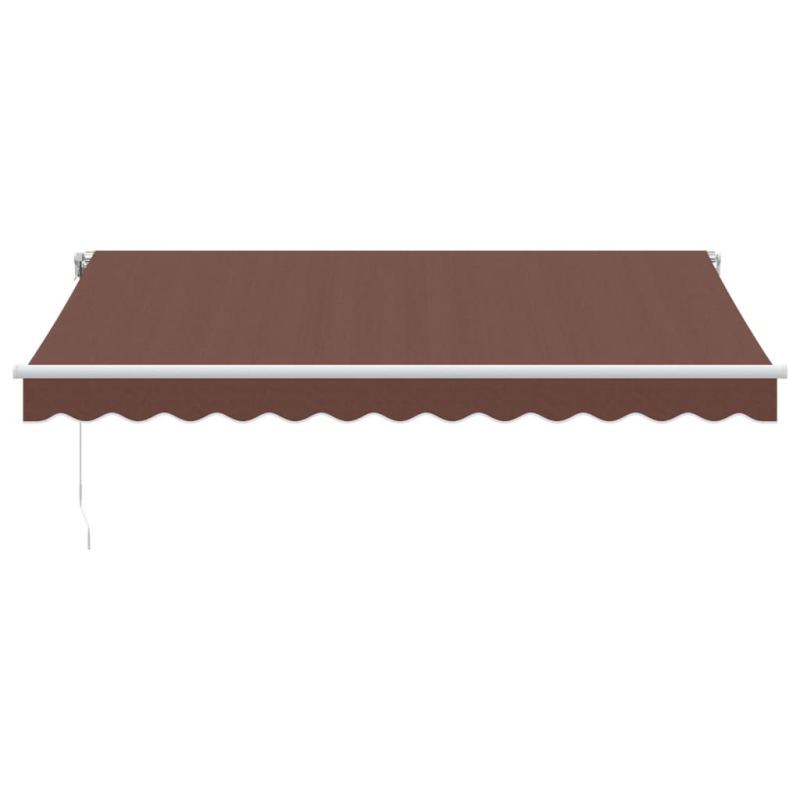 Markise Manuell mit LED Braun 350x250 cm