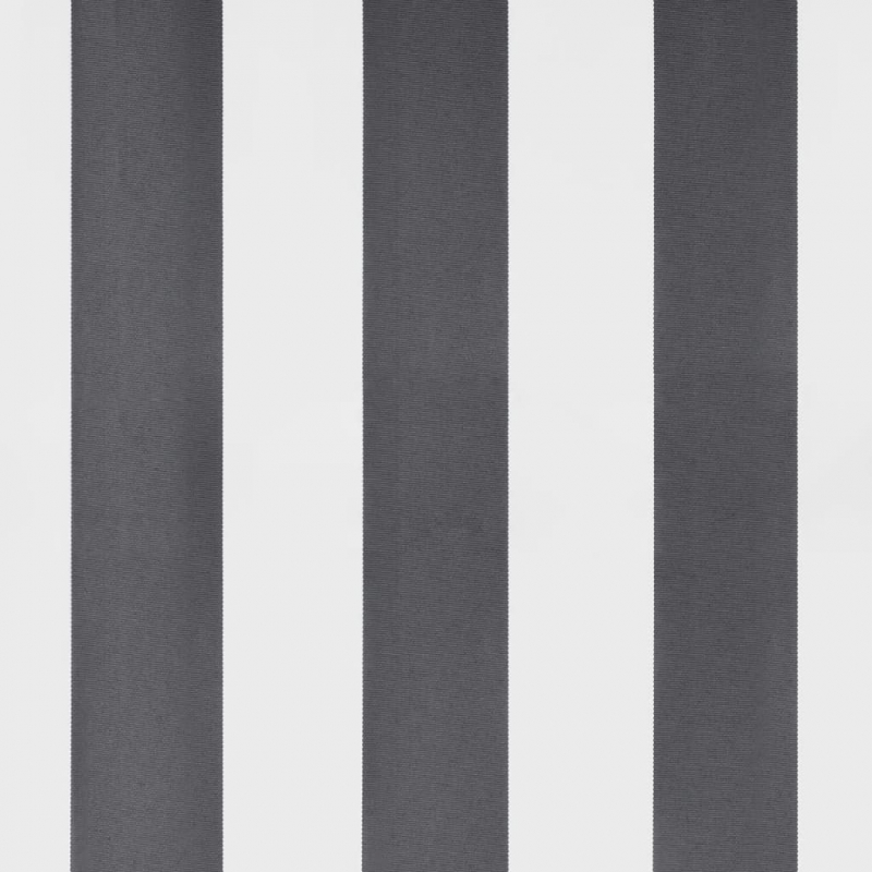 Markise Einziehbar Anthrazit und Weiß 4,5x3 m Stoff Aluminium