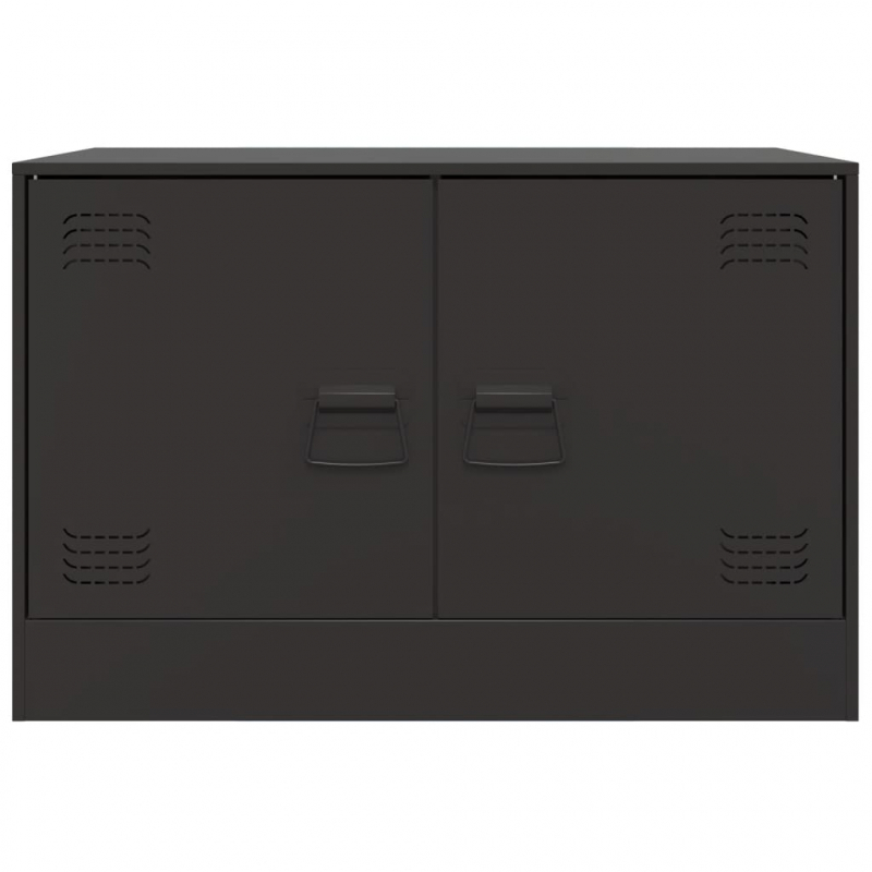 TV-Schränke 2 Stk. Schwarz 67x39x44 cm Stahl