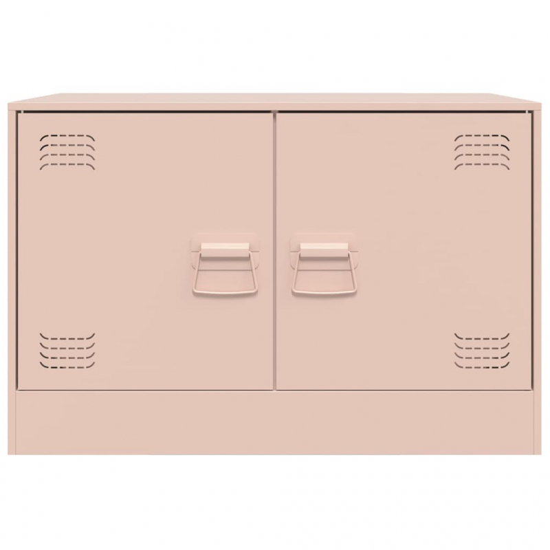 TV-Schränke 2 Stk. Rosa 67x39x44 cm Stahl
