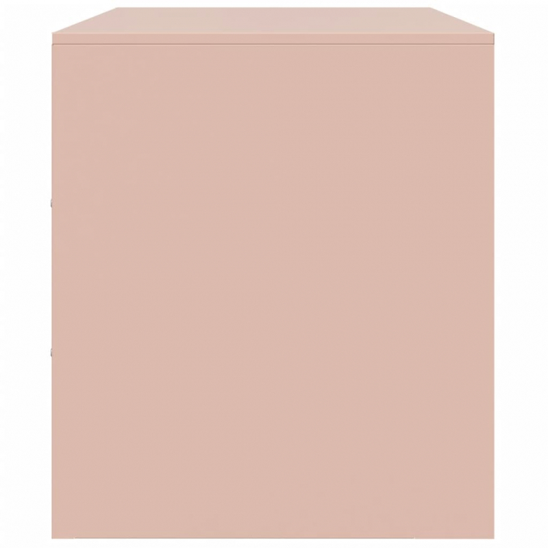 TV-Schränke 2 Stk. Rosa 67x39x44 cm Stahl