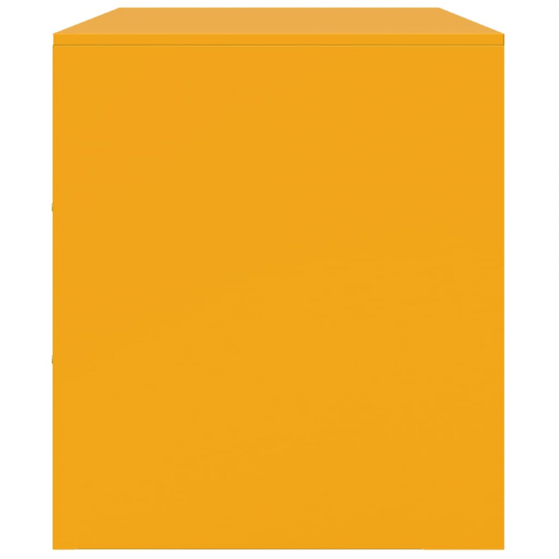 TV-Schränke 2 Stk. Senfgelb 67x39x44 cm Stahl