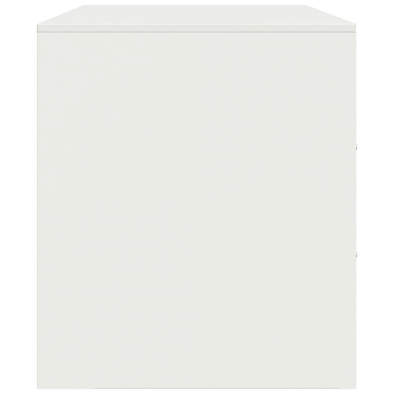 TV-Schrank Weiß 67x39x44 cm Stahl