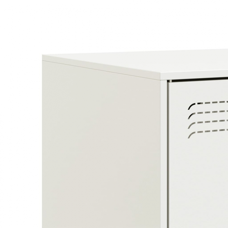 TV-Schrank Weiß 67x39x44 cm Stahl