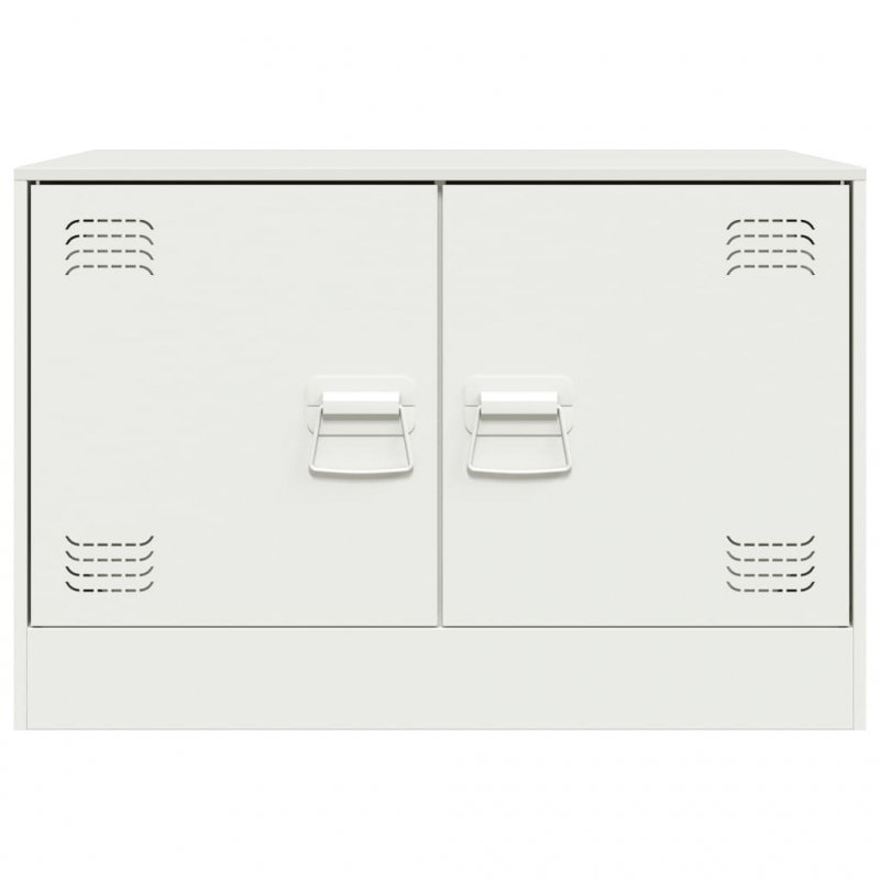 TV-Schränke 2 Stk. Weiß 67x39x44 cm Stahl