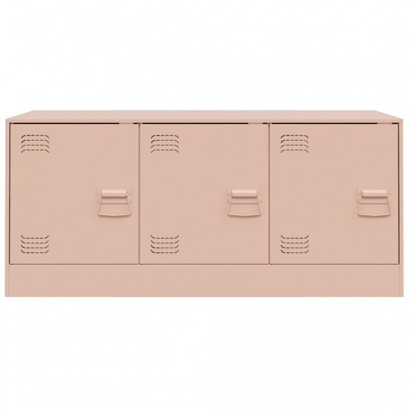 TV-Schrank Rosa 99x39x44 cm Stahl