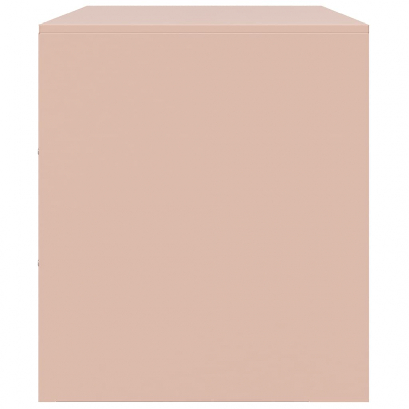 TV-Schrank Rosa 99x39x44 cm Stahl