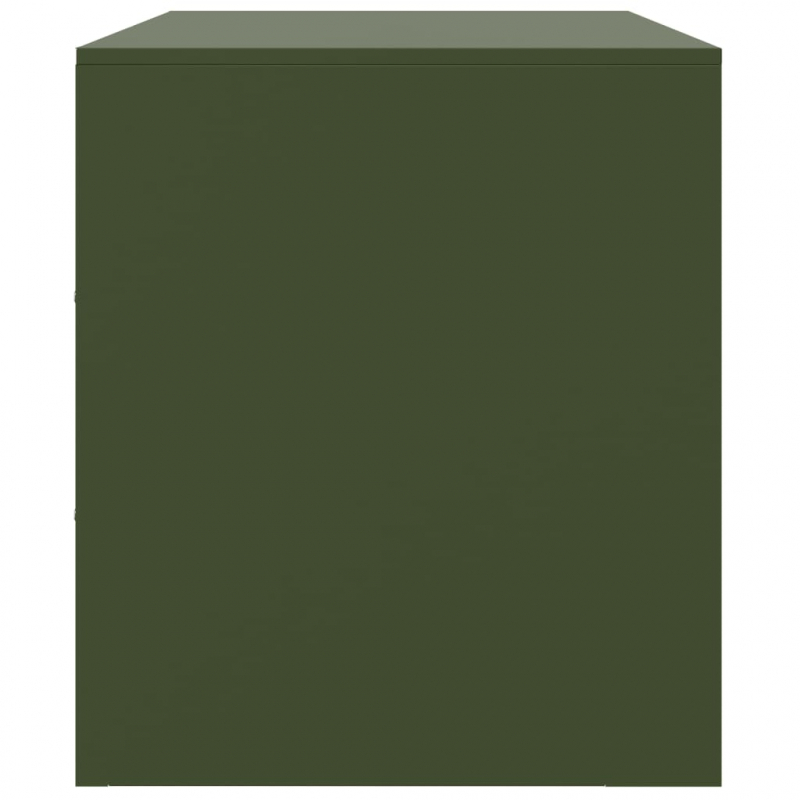 TV-Schrank Olivgrün 99x39x44 cm Stahl