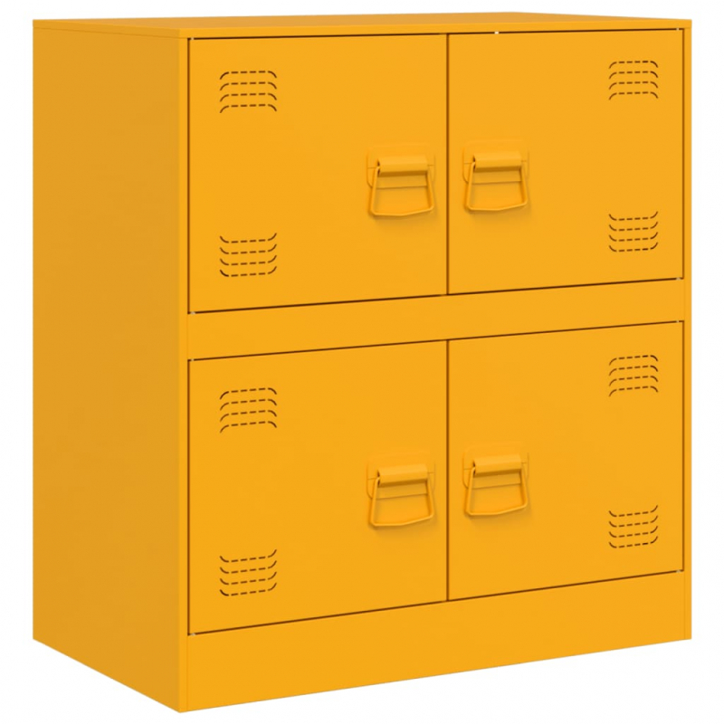 Sideboard Senfgelb 67x39x73 cm Stahl