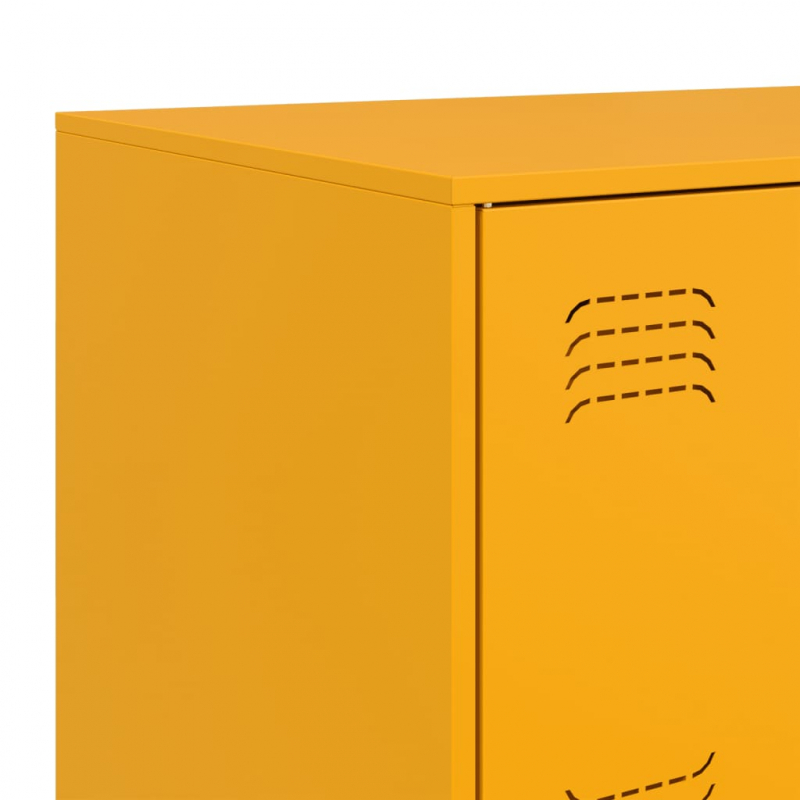 Sideboard Senfgelb 67x39x73 cm Stahl