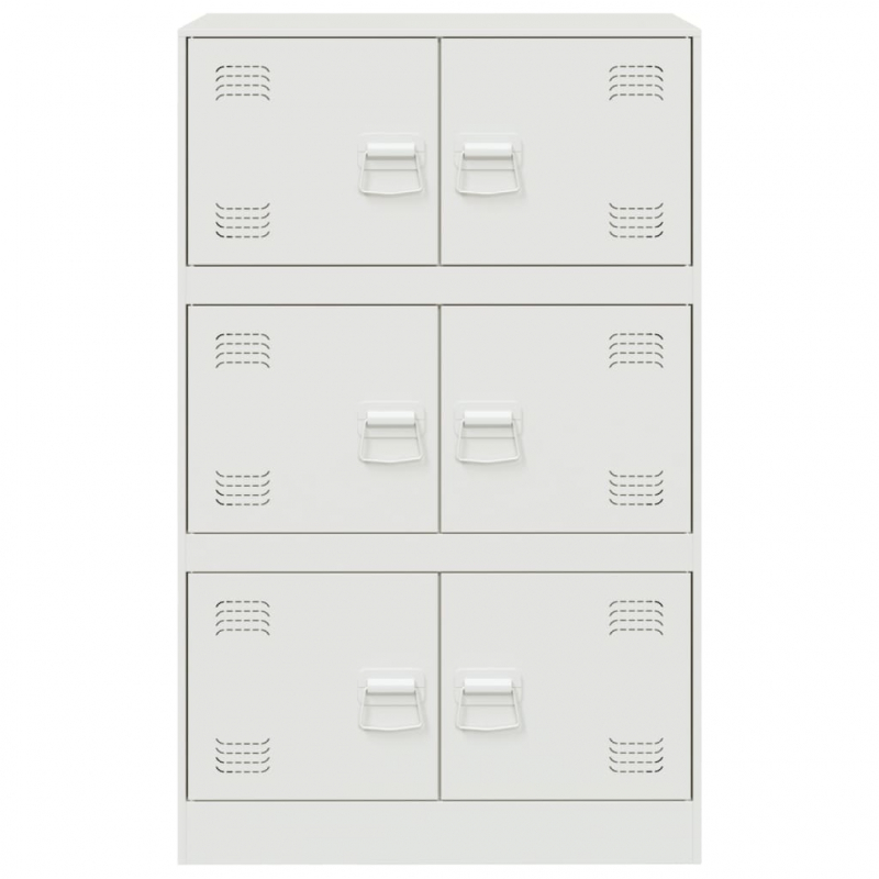 Sideboard Weiß 67x39x107 cm Stahl