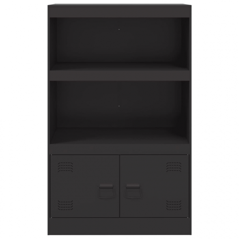 Sideboard Schwarz 67x39x107 cm Stahl