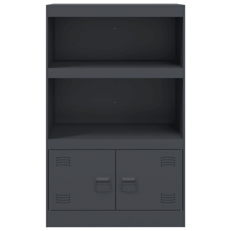 Sideboard Anthrazit 67x39x107 cm Stahl