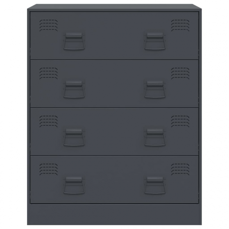 Sideboard Anthrazit 67x39x83 cm Stahl