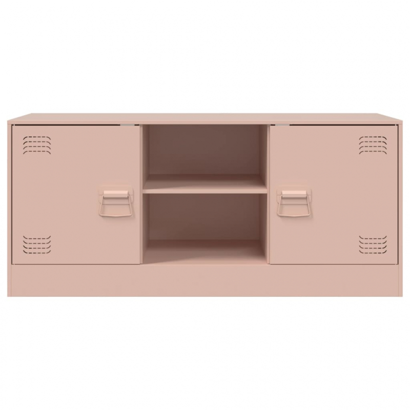 TV-Schrank Rosa 99x39x44 cm Stahl