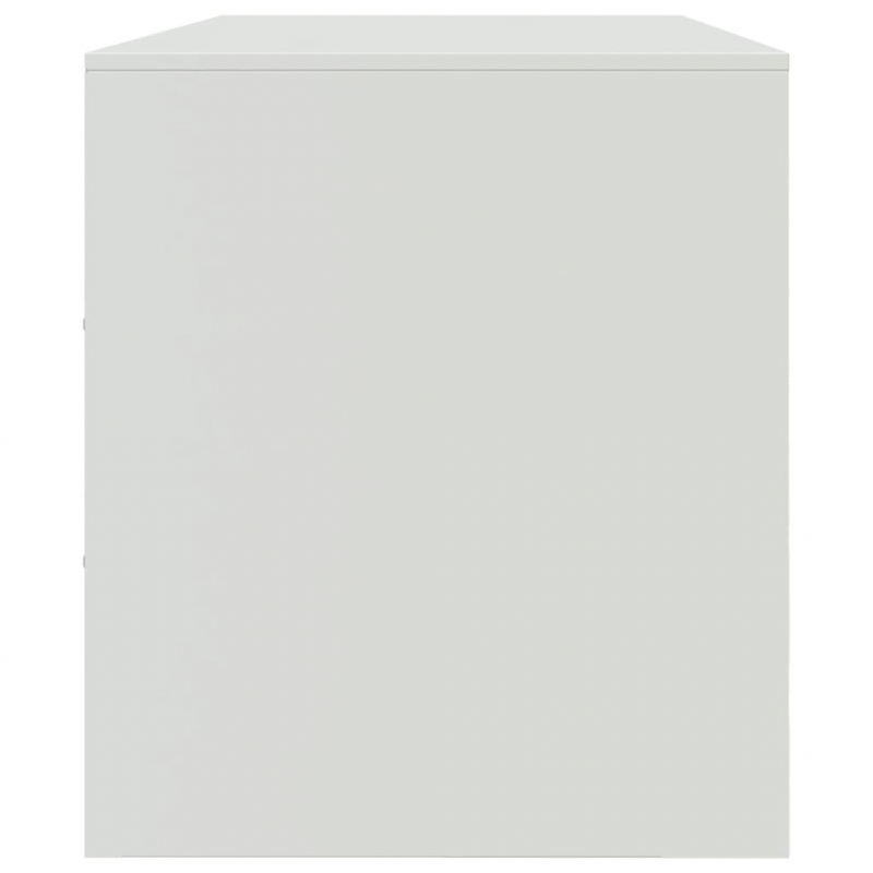 TV-Schrank Weiß 99x39x44 cm Stahl