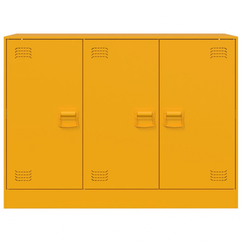 Sideboard Senfgelb 99x39x73 cm Stahl