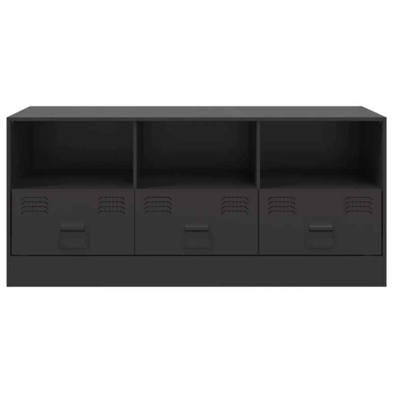 TV-Schrank Schwarz 99x39x44 cm Stahl