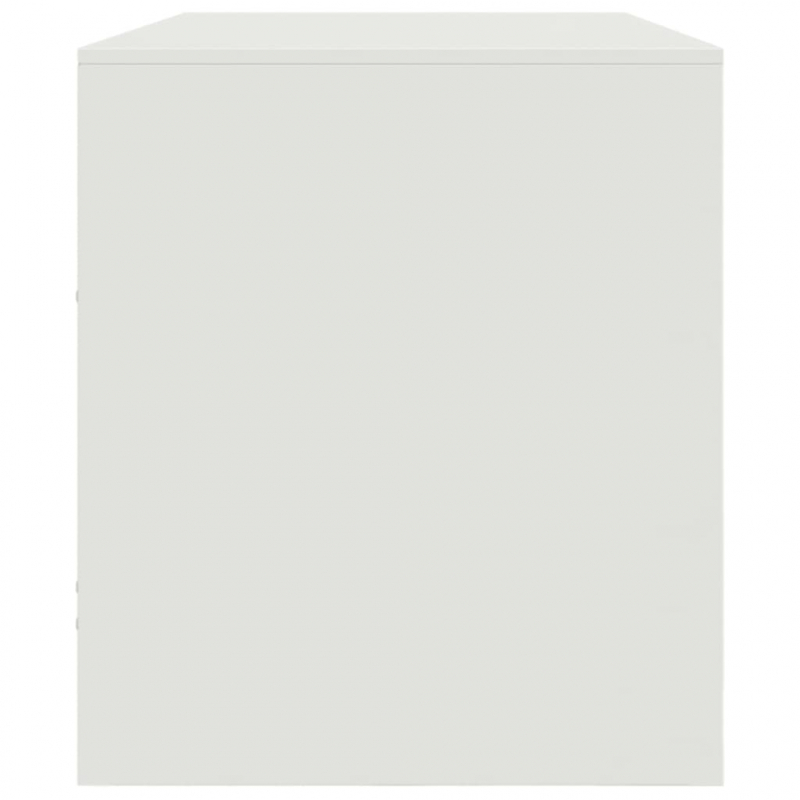 TV-Schrank Weiß 99x39x44 cm Stahl