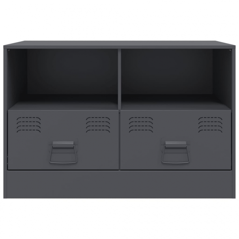 TV-Schrank Anthrazit 67x39x44 cm Stahl