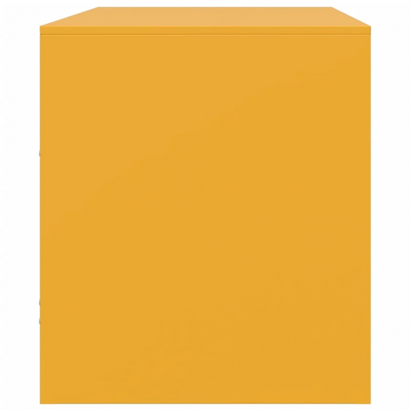 TV-Schränke 2 Stk. Senfgelb 67x39x44 cm Stahl