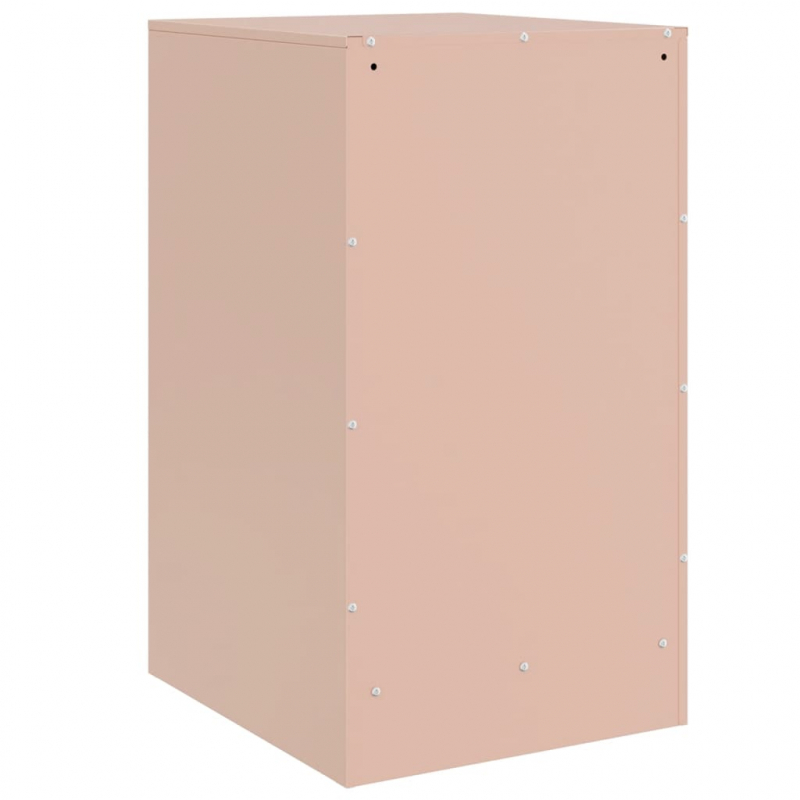Nachttisch Rosa 34,5x39x62 cm Stahl