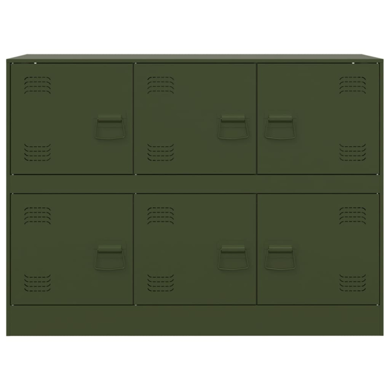 Sideboard Olivgrün 99x39x73 cm Stahl